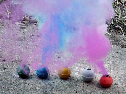 How To Make Colored Smoke Balls?
